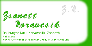 zsanett moravcsik business card